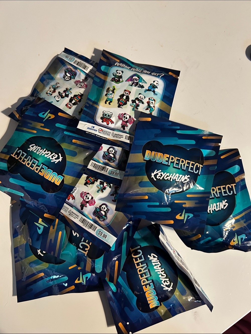 DudePerfect Blue Panda Keychain Blind Bag - Kids Accessories